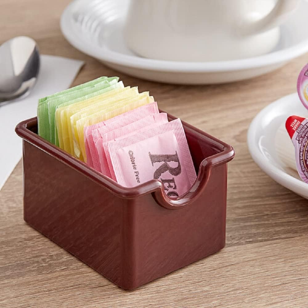 Set of 12 Sugar Packet Holder Plastic - Sugar Caddy Holder for Sweetener Packets Organizer Caddy for Coffee Bar Tea Bag Organizer for Table Restaurant Hotel