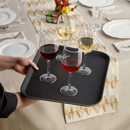 14" x 18" Rectangular Service Tray Fiberglass Non Slip Surface Service Trays Restaurant Tray Plastic Food Meals Server Tray for Home Kitchen Restaurant Cafeteria Bar Hotel
