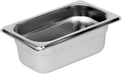 Deep Stainless Steel Anti-Jamming Steam Pan 22 Gauge- Chafing Steam Table Pans Catering Food Storage Metal Pan Hotel Pan for Restaurant Events Catering Use
