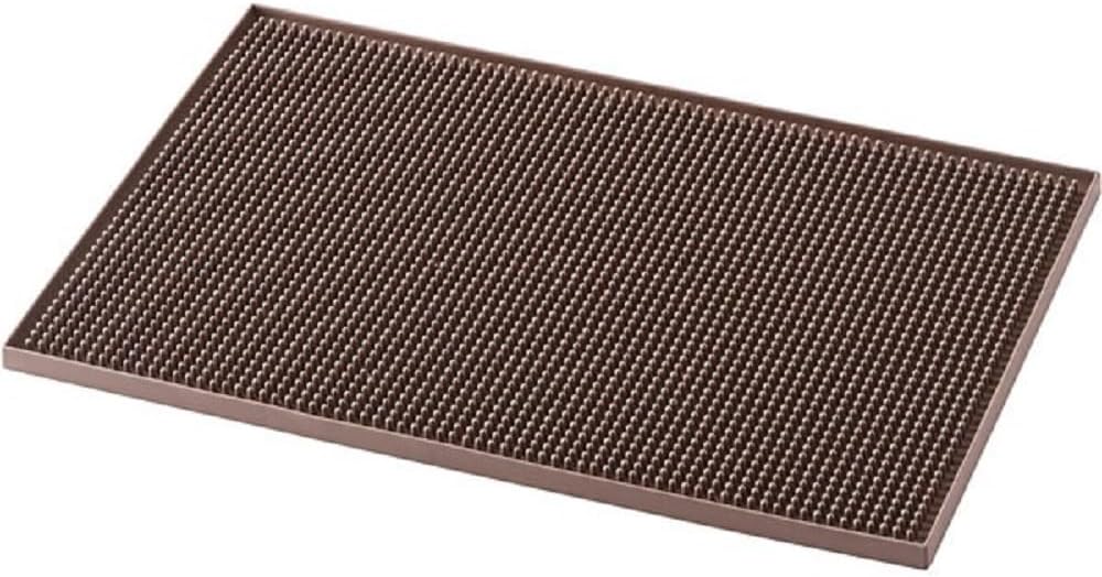 18" x 12" Large Rubber Bar Service No-Slip Mat - Heavy Duty Dish Drying Mat CounterBar Service Spill Mat Countertop Drip Mat Perfect for Bars Home & Restaurants