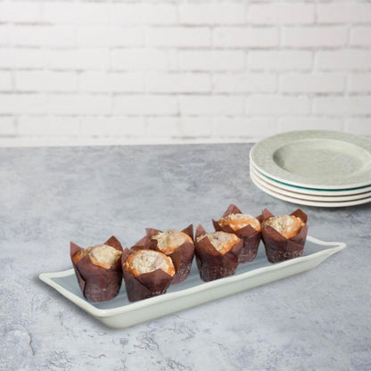 Rectangular Serving Melamine Tray - Dishwasher Safe Break-Resistant Reusable Serving Platter Plates Kitchen Plates Dinnerware Appetizer Plates