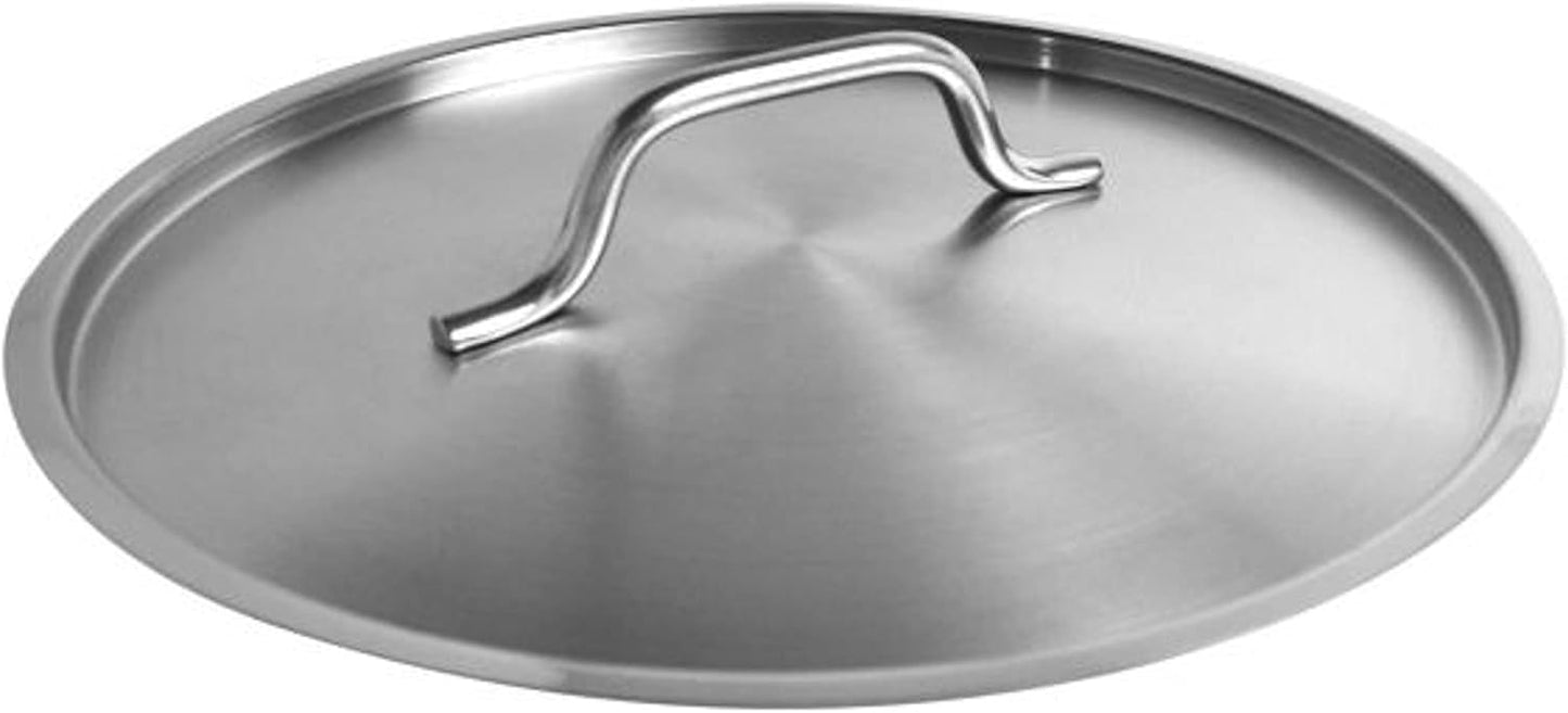 Stainless Steel Stock Pot Lid- Heavy Duty Stock Pot Cover Stew Pot Simmering Pot Soup Pot Lid for Soup Pasta Vegetable Oven Safe & NSF Certified