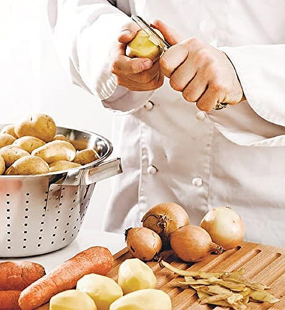 6" Vegetable Peeler Stainless Steel with Iron Handle - Peelers for Fruit Veggie Potatoes Carrot Cucumber Vegetable Fruit Peelers for Kitchen Home Restaurants
