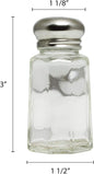Paneled Spices Glass Shaker with Stainless Steel Cap Set of 12- Paneled design Spice Shakers Salt Pepper Shakers Spice Jars Table Accessories Counter for Kitchen Restaurants