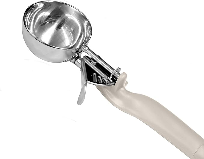 Lever Disher #30 Stainless Steel Ergo Handle- Ice Cream Cookie Scooper for Baking Cookie Scoops Portion Control Scoop Cupcake Batter Ice Cream Yogurt Gelatos
