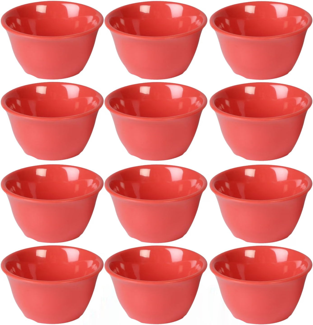 Bouillon Cup Color Melamine Set of 12- Dishwasher Safe Break-Resistant Reusable Bowls Serving Soup Bowl Broth Cups Soup Bowls Ice Cream Dipping Sauce