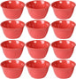 Bouillon Cup Color Melamine Set of 12- Dishwasher Safe Break-Resistant Reusable Bowls Serving Soup Bowl Broth Cups Soup Bowls Ice Cream Dipping Sauce