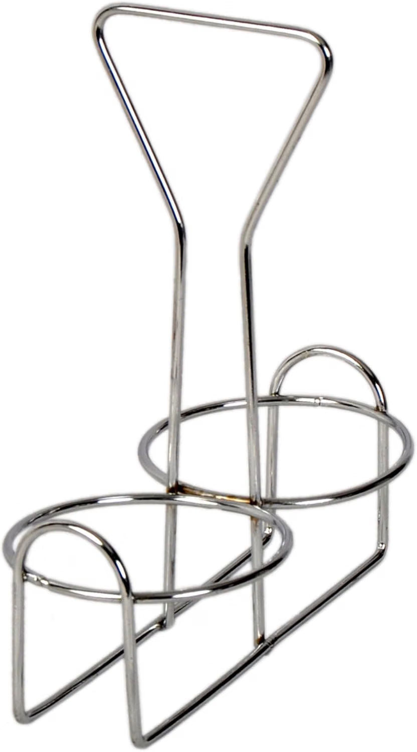 Condiment Jar Holder Iron Plated Hole Size: 3-3/8" Diameter - Condiment Rack Holder Table Caddy Tabletop Seasoning Spice Organizer for Home and Restaurant