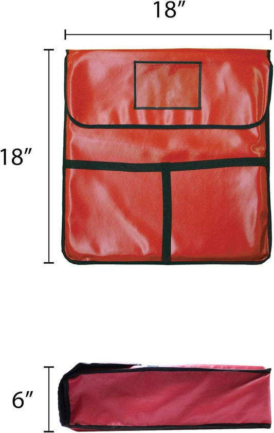 Insulated Pizza Bag Holds Pizza Leatheroid's PVC with Nylon Edges Exterior- Insulated Pizza Warmer Bags Pizza Delivery Bags Pizza Bag for Personal Professional Use