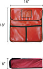 Insulated Pizza Bag Holds Pizza Leatheroid's PVC with Nylon Edges Exterior- Insulated Pizza Warmer Bags Pizza Delivery Bags Pizza Bag for Personal Professional Use