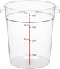 Clear Round Container Lid for Round Polycarbonate Food Storage Container for Food Storage Container Meal Prep Containers Reusable Kitchen Organization