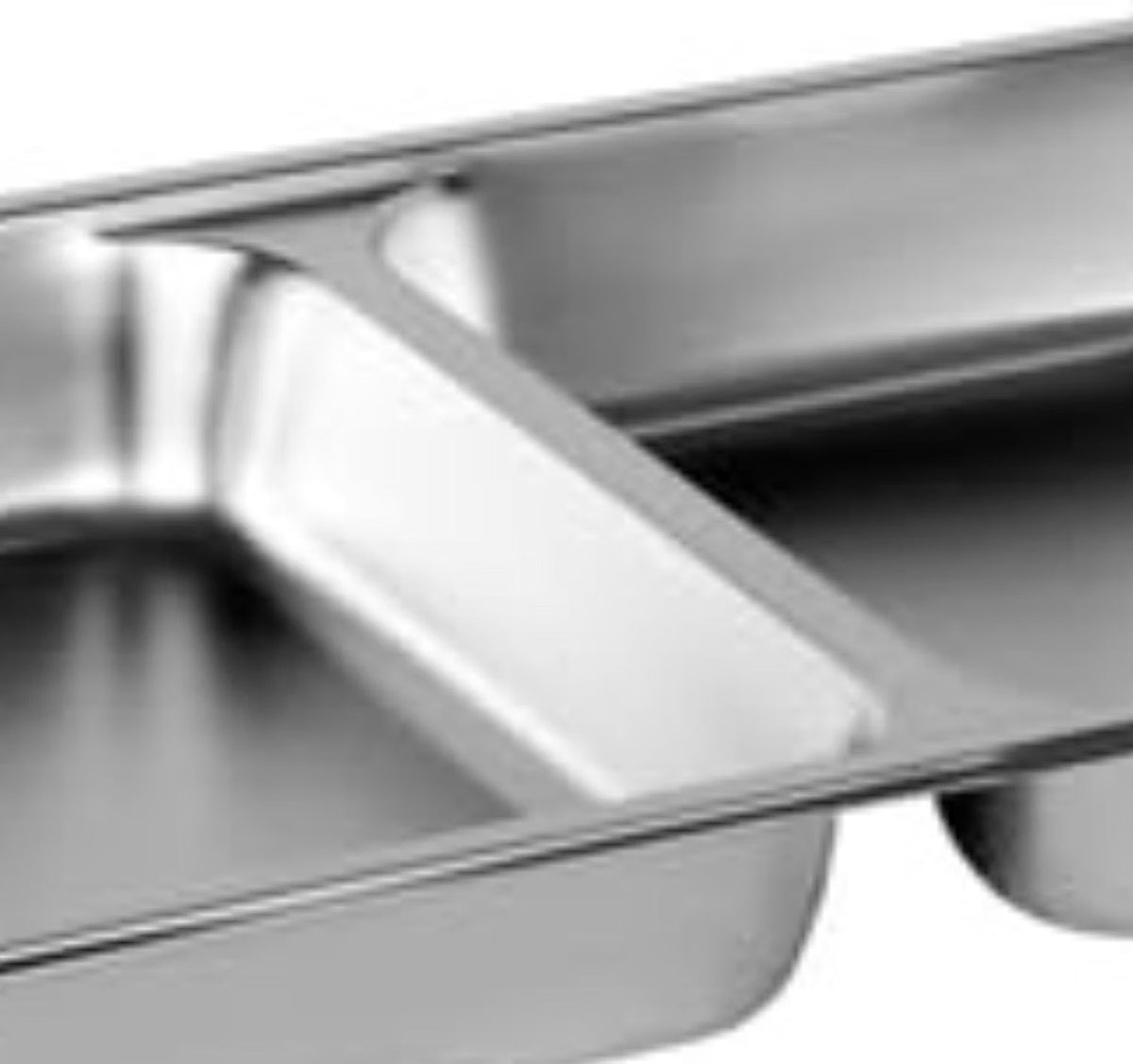 Full Size 2-1/2" Deep Stainless Steel Anti-Jamming Divided Steam Pan 24 Gauge- Chafing Steam Table Pans Catering Food Storage Metal Pan Hotel Pan for Restaurant Events Catering Use