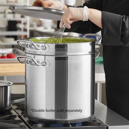 Stainless Steel Double Boiler Cover Thickness- Steam Melting Pot Cover Stainless Steel for Melting Chocolate Candy Butter and Cheese Dishwasher & Oven Safe