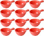 10 oz Soup Bowls with Handle Melamine Set of 12- Dishwasher Safe Break-Resistant Reusable Bowls Serving Soup Bowl Broth Cups Soup Bowls Ice Cream Dipping Sauce