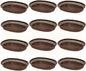Fast Food Basket Plastic Set of 12- Fry Fast Food Reusable Foodservice Restaurant Diner Tray Plates Restaurant Deli Serving Chicken Burgers Sandwiches & Fries