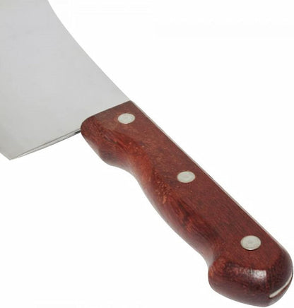 6" Stainless Steel Asian Cleaver with Riveted Wood Handle- Kitchen Cleaver Chef Knife Cleaver Kitchen Knife Chopper Butcher Knife Meat Cleaver Knife for Home Kitchen and Restaurant