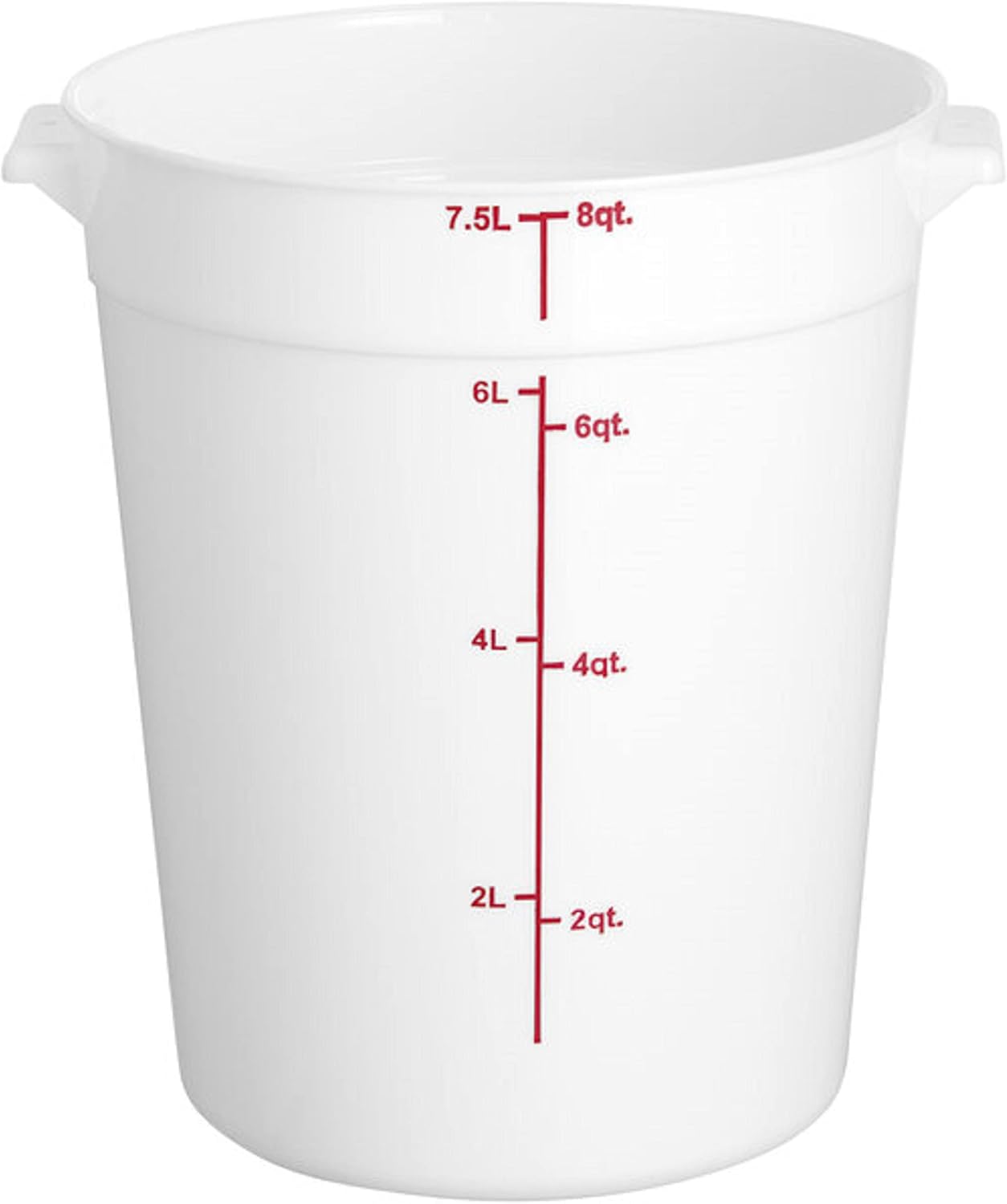Round Food Storage Container Polypropylene - Commercial Food Storage Containers Meal Prep Containers Reusable Food Containers for Pantry Kitchen Storage Organization