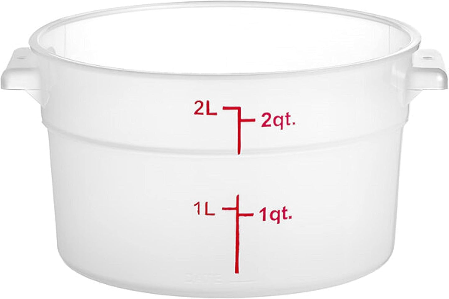 Round Food Storage Container Translucent Polypropylene- Commercial Food Storage Containers Meal Prep Containers Reusable Food Containers for Pantry Kitchen Storage Organization