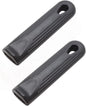 Silicone Pan Handle Sleeve Black Color fits Fry Pans Set of 2 - Heat-Resistant Removable Silicone Hot Handle Holder Handle Cover Silicone Pot Holder