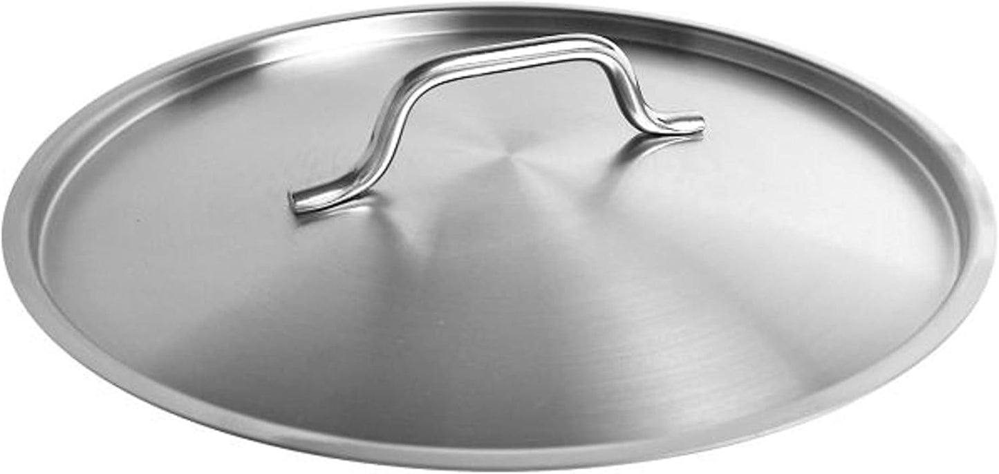 Stainless Steel Stock Pot Lid- Heavy Duty Stock Pot Cover Stew Pot Simmering Pot Soup Pot Lid for Soup Pasta Vegetable Oven Safe & NSF Certified