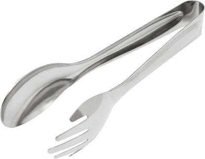 8" Stainless Steel Multi Serving Spoon- Metal Food Tongs Strong Grip Serving Utensils Serving Tongs for Grabbing Food Parties Catering Appetizer Tongs Tea Party Coffee Bar