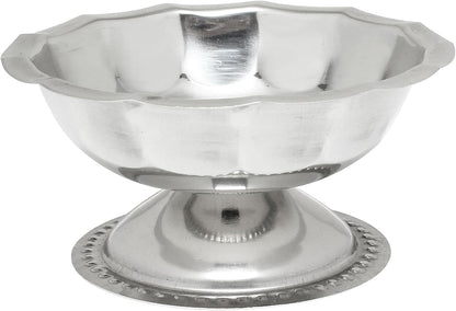 Stainless Steel Footed Sherbet Dish Mirror Finished Set of 2- Ice Cream Cups Dessert Bowls Perfect for Dessert Sundae Ice Cream Fruit