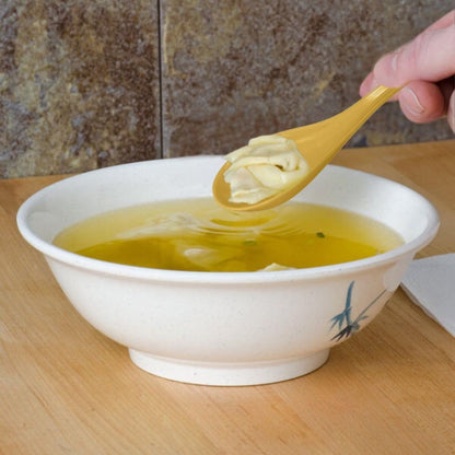 1 oz Asian Soup Spoon Melamine Set of 12 - Break-Resistant Soup Spoons, Table Spoons, Ramen Spoons, Japanese Soup Spoons for Dumpling, Miso, Pho, Wonton, Noodles