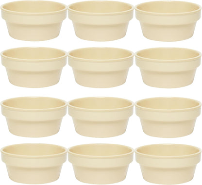Sauce Cup/Ramekin Melamine Set of 12- Reusable Individual Round Condiments Cups Ramekins Dipping Sauce Cup Portion Dipping Sauce Kitchen Cups