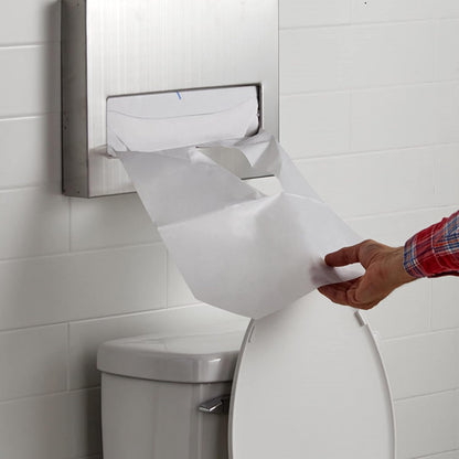 Half Fold Paper Toilet Seat Covers (250 Sheet/Pack) Disposable Toilet Seat Cover- Disposable Flushable Paper Toilet Seat Liner for Commercial and Public Restrooms Portable Potty Seats