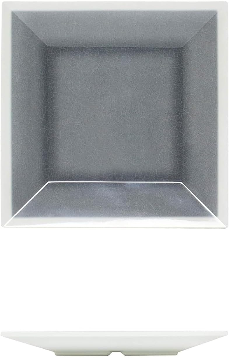 Square Dinner Plates Melamine - Dishwasher Safe Break-Resistant Reusable Plates Kitchen Plates Dinnerware Dishes Serving Plate for Home Kitchen Restaurant