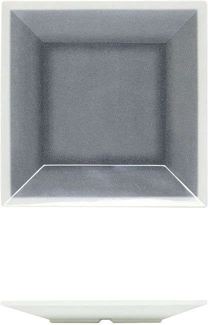Square Dinner Plates Melamine - Dishwasher Safe Break-Resistant Reusable Plates Kitchen Plates Dinnerware Dishes Serving Plate for Home Kitchen Restaurant