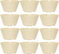 8 oz Bouillon Cup Melamine Set of 12- Dinnerware Soup Bowls Small Bowls for Side Dishes Dessert Soup Chili Dipping Sauce Dishwasher Safe Break-Resistant