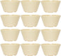 8 oz Bouillon Cup Melamine Set of 12- Dinnerware Soup Bowls Small Bowls for Side Dishes Dessert Soup Chili Dipping Sauce Dishwasher Safe Break-Resistant