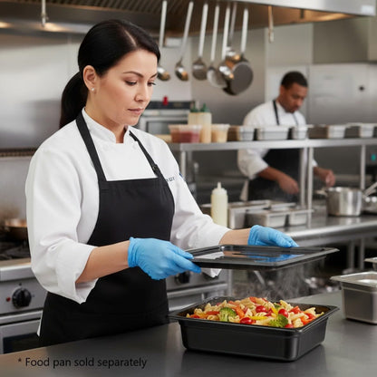 Solid Polycarbonate Food Pan Lid - Food Storage Container Cover Restaurant Commercial Hotel Pans Cover for Food Prep Fruits Vegetables Beans Corns