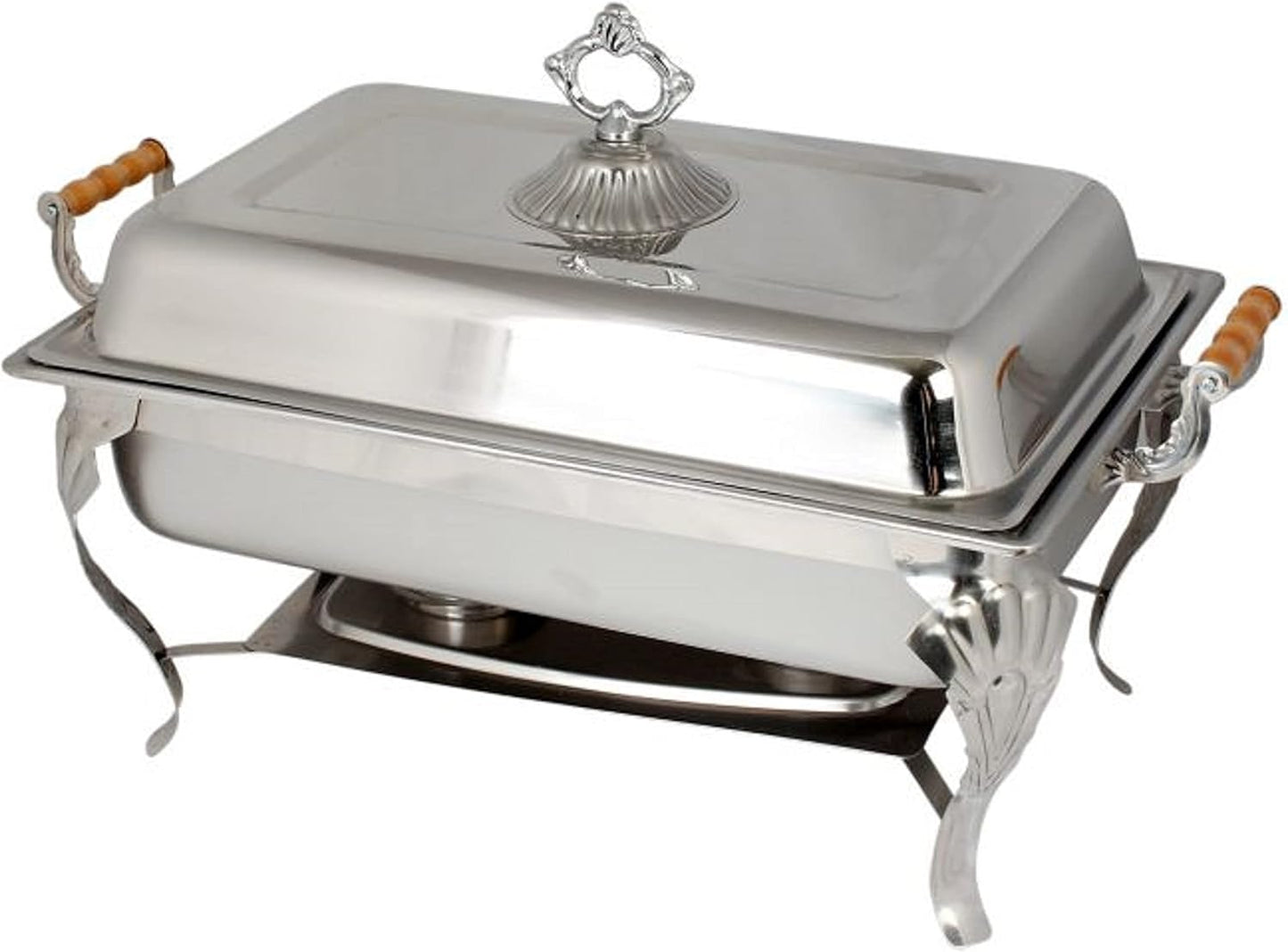 Stainless Steel Half Size Chafing Dish with Handles Complete Set- Food Warmer Chafers and Buffet Warmer Set for Catering Event Party Holiday Buffet Weddings Catering