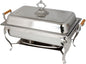 Stainless Steel Half Size Chafing Dish with Handles Complete Set- Food Warmer Chafers and Buffet Warmer Set for Catering Event Party Holiday Buffet Weddings Catering