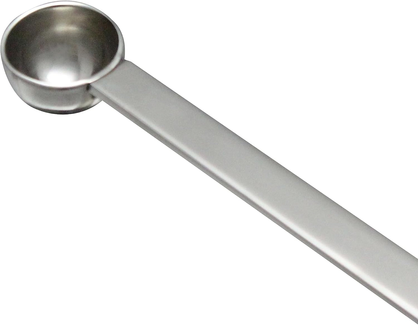 Stainless Steel Measuring Spoon with Handle Length- Measure Spoon for Baking & Cooking Dry and Liquid Ingredients Spoon Kitchen Gadget Fits in Spice Jars