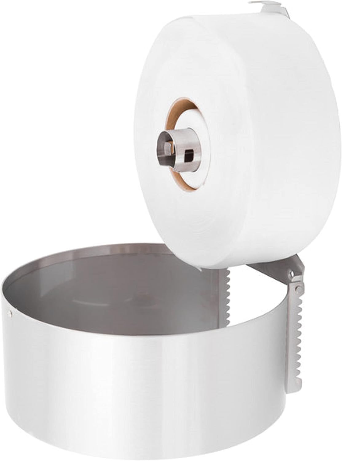 10-1/2" x 4-1/2" Stainless Steel Jumbo Roll Toilet Tissue Dispenser - Wall Mount Stainless Steel 9 Inch Roll Toilet Paper Holder Bath Tissue Dispenser Lock Key