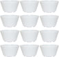 8 oz Bouillon Cup Melamine Set of 12- Dinnerware Soup Bowls Small Bowls for Side Dishes Dessert Soup Chili Dipping Sauce Dishwasher Safe Break-Resistant