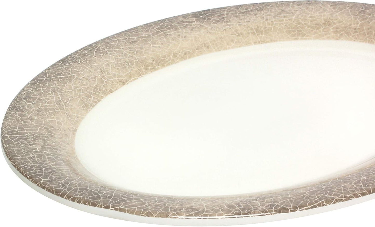 Oval Platters Melamine Set of 12- Dishwasher Safe Break-Resistant Reusable Serving Platter Plates Kitchen Plates Dinnerware Appetizer Plates Serving Plate