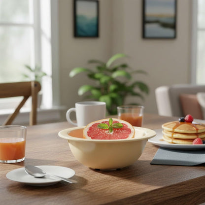 Grapefruit Bowl White Color Melamine Set of 12- Dishwasher Safe Break-Resistant Reusable Bowls Serving Bowl Soup Bowls Dessert Bowls for Fruits Salad Kitchen Restaurants