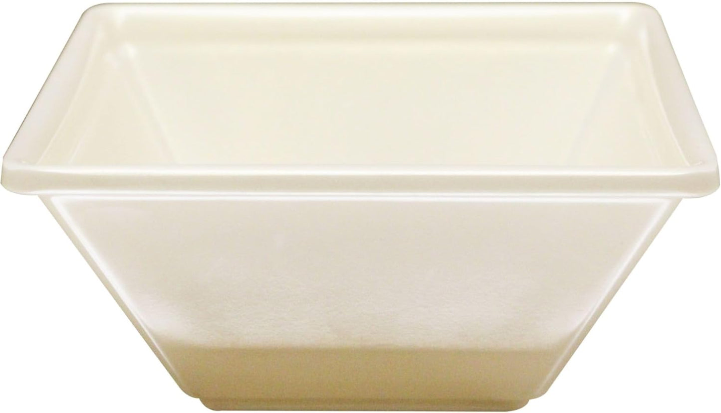 Square Bowl Passion Melamine - Dishwasher Safe Break-Resistant Serving Bowl Soup Bowl for Salads Rice Pasta Dessert Side Dishes Home Restaurants