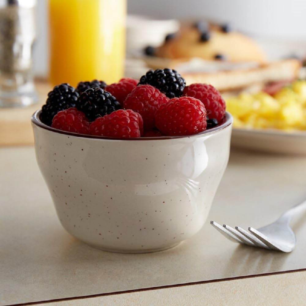 7 oz Arcadia Bouillon Cup Melamine Set of 12- Dishwasher Safe Break-Resistant Dinnerware Small Bowls for Side Dishes Dessert Soup Chili Dipping Sauce