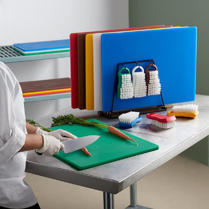 24" x 18" x 1/2" Heavy Duty Wire Frame Cutting Board Rack (Fits) 6 Boards and 6 Brushes Cutting Board- Storage Cutting Board Rack Chopping Board Organizer Stand Holder Kitchen