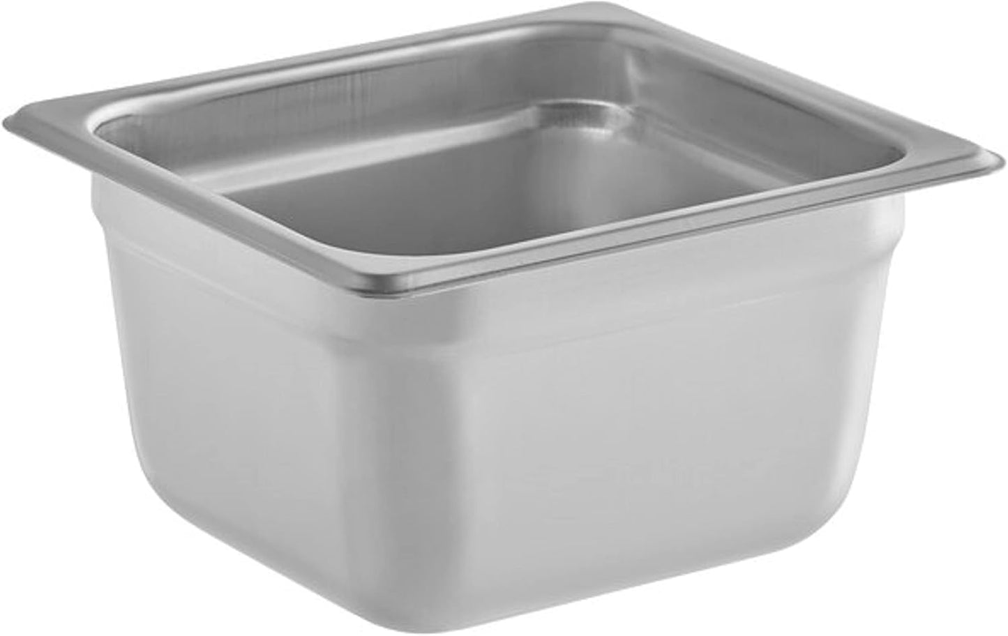 Deep Stainless Steel Anti-Jamming Steam Pan 22 Gauge- Chafing Steam Table Pans Catering Food Storage Metal Pan Hotel Pan for Restaurant Events Catering Use