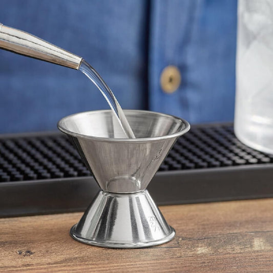 6 Piece Stainless Steel Bar Accessory Set with Bartender Strainer Measuring Jigger Bar Mixing Spoon- Essential Bar Accessory Tools Bartender Kit for Home Bar Drink Mixing Mixology Kit