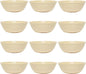 Nappie Bowl Melamine Set of 12- Dishwasher Safe Break-Resistant Reusable Bowls Serving Soup Bowl Broth Cups Soup Bowls Ice Cream Dipping Sauce