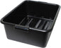 20-1/2" x 15-1/2" x 7" Utility Kitchen Bus Box/Tub/Bin with Handles - Heavy Duty Plastic Restaurant Tub/Dish Washing Box Wash Basin Tub for Kitchen Home Restaurants