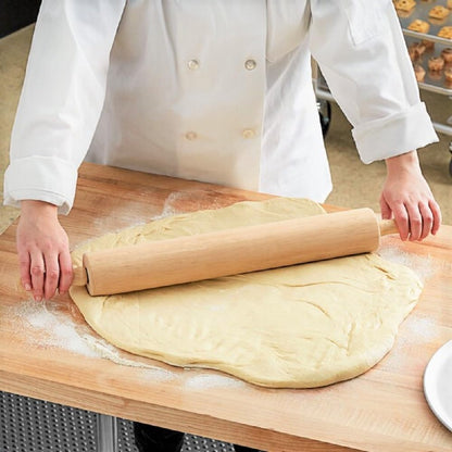 Wood Rolling Pin - Wooden Roll Pin Dough Roller Classic Wood Rolling Pin for All Baking Needs for Fondant Pie Crust Cookie Pastry Dough Pastry Rolling Pin