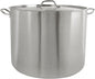 Stainless Steel Stock Pot with Lid - Heavy Duty Induction Large Stock Pot Stew Pot Cookware for Simmering Soup Canning Soup Pasta VegetableOven Safe & Induction Ready